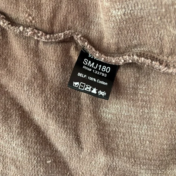 POL Oversized Open Raw Hem Corduroy Blazer Size Large - Picture 13 of 13